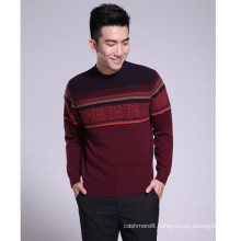 anti-pilling cashmere thick jacquard men's sweater